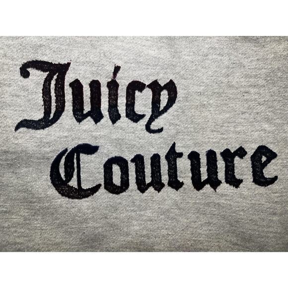 Juicy Couture Y2K Shoulder Bag Womens Gray Hobo Iridescent Trim Velvet Logo - Picture 2 of 14